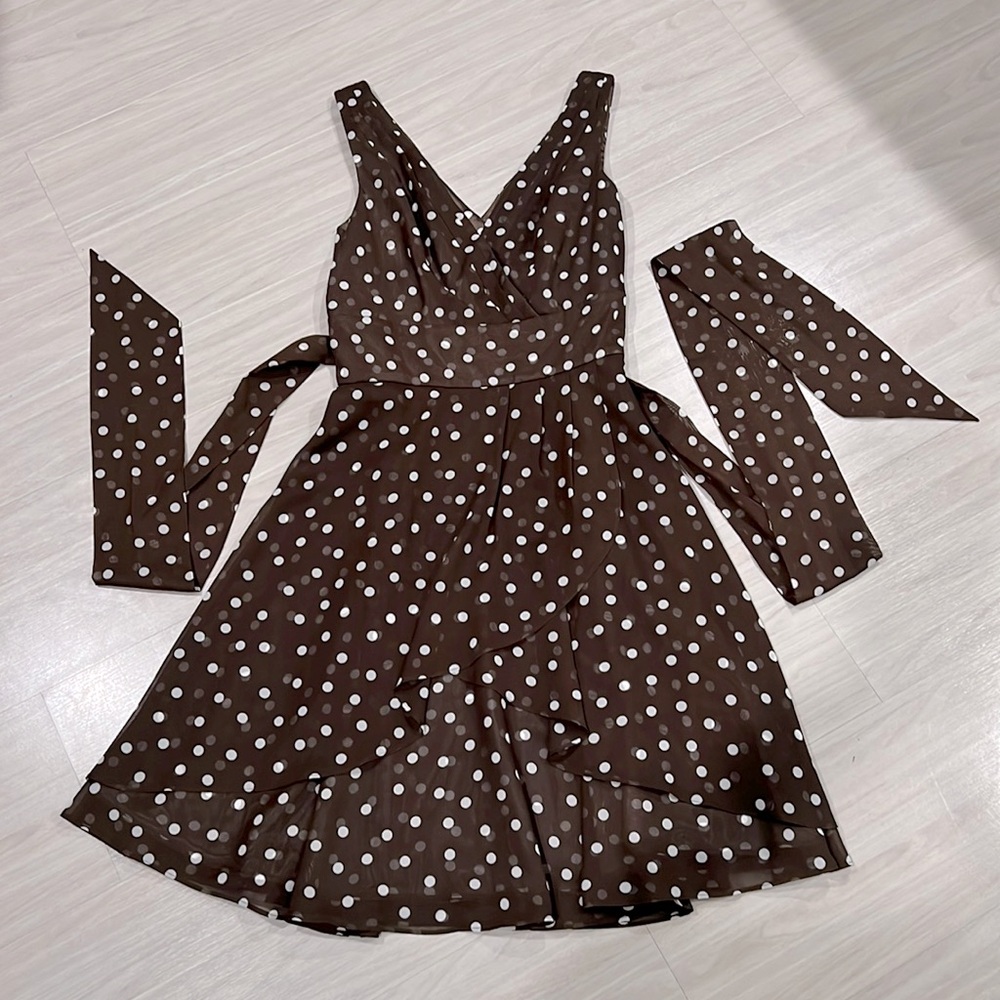 White House Black Market Polkadot Dress